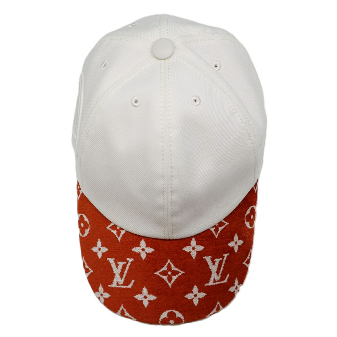 【リユース品】 ルイヴィトン LOUIS VUITTON 帽子 キャップ LVマッチ・モノグラム キャップ M77742 ホワイト/オレンジ 【お取り寄せ】
