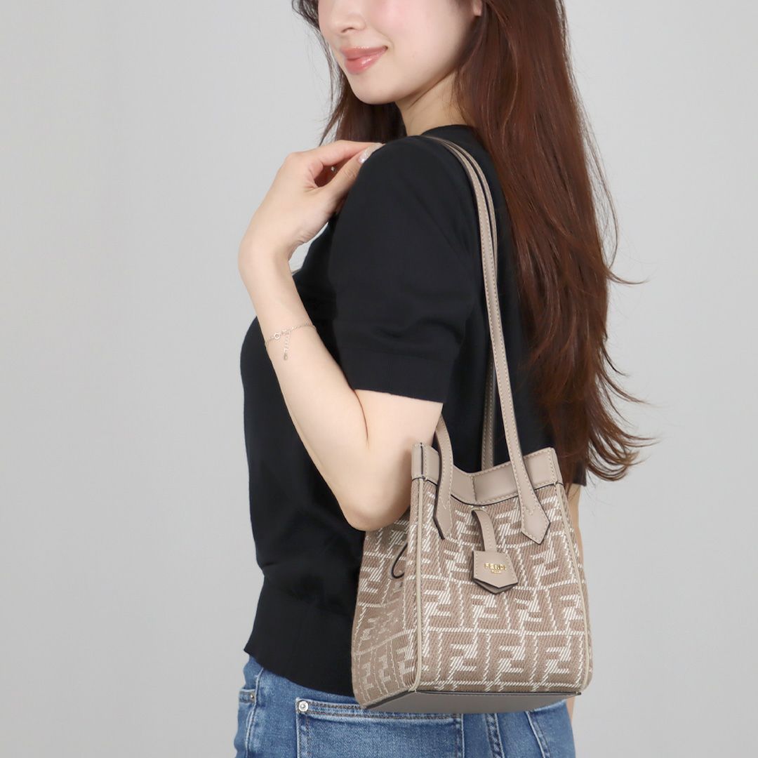 フェンディ FENDI ショルダーバッグ ORIGAMI MINI オリガミ ミニ 8BS083 AUPX F1SNP WHITE DOVE+DOVBE+SO スモール 【お取り寄せ】