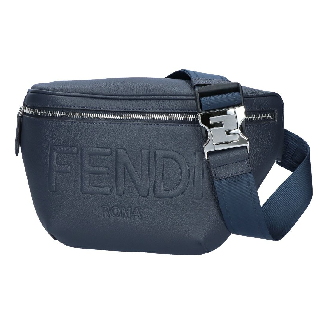 フェンディ FENDI ウエストバッグ ヒップバッグ 7VA562 AMAC F082Q DARK BLUE+PALLADIO 【お取り寄せ】