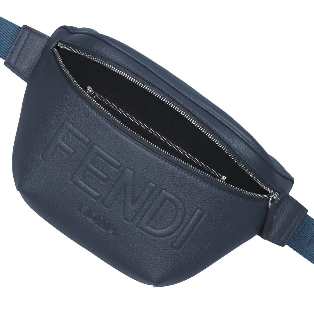 フェンディ FENDI ウエストバッグ ヒップバッグ 7VA562 AMAC F082Q DARK BLUE+PALLADIO 【お取り寄せ】