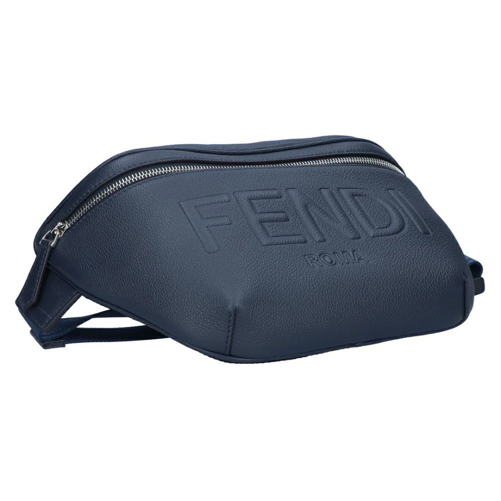 フェンディ FENDI ウエストバッグ ヒップバッグ 7VA562 AMAC F082Q DARK BLUE+PALLADIO 【お取り寄せ】