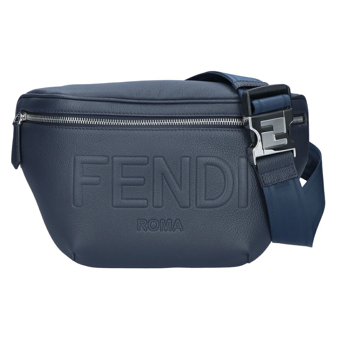 フェンディ FENDI ウエストバッグ ヒップバッグ 7VA562 AMAC F082Q DARK BLUE+PALLADIO 【お取り寄せ】