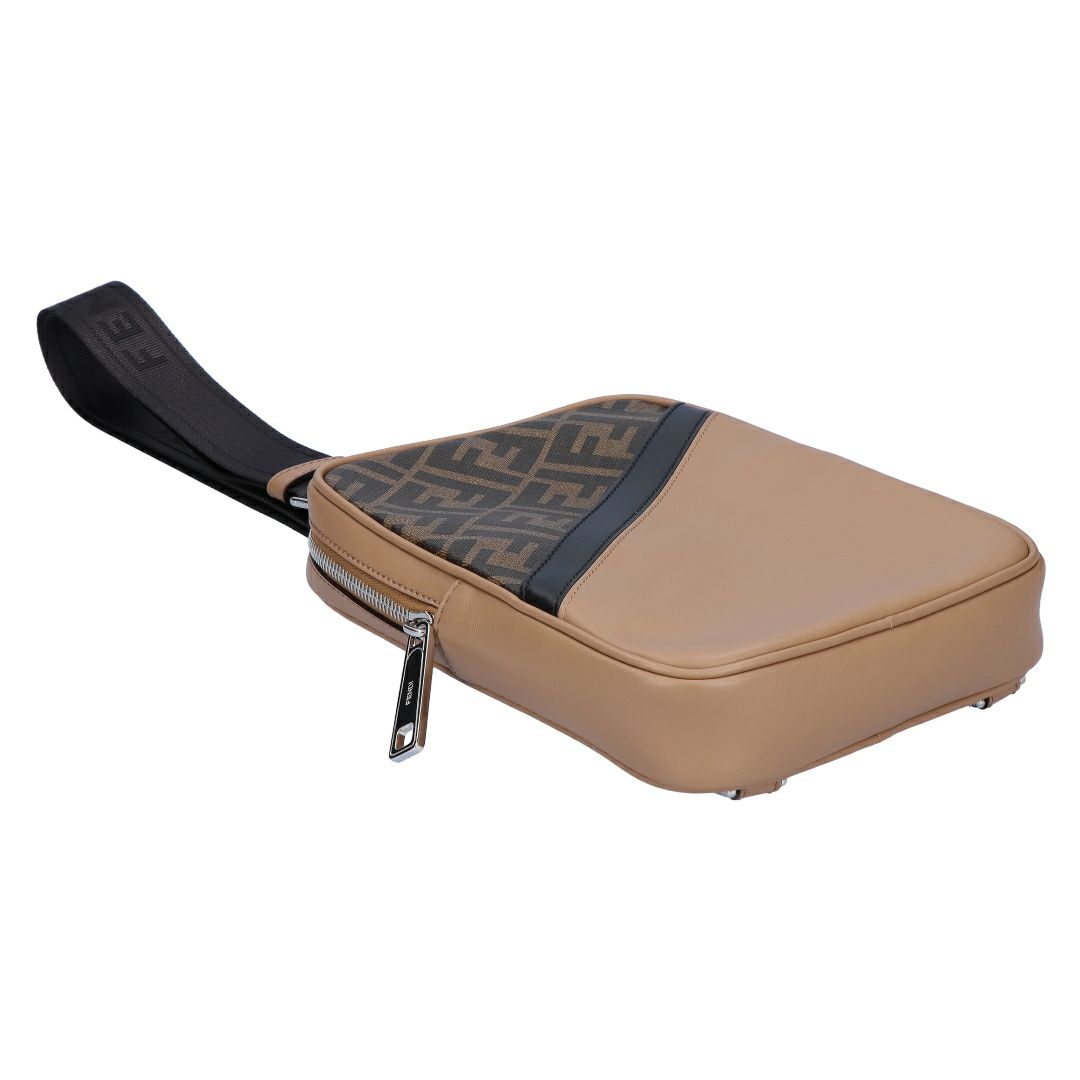 フェンディ FENDI ショルダーバッグ ボディバッグ ダイアゴナル ベルトバッグ 7VZ085 ARMD F1EGA MR+SAND+NERO