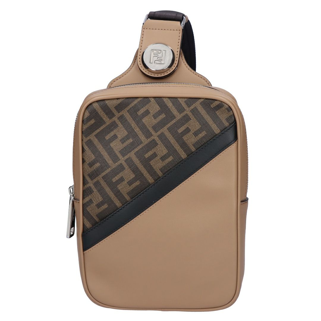 フェンディ FENDI ショルダーバッグ ボディバッグ ダイアゴナル ベルトバッグ 7VZ085 ARMD F1EGA MR+SAND+NERO