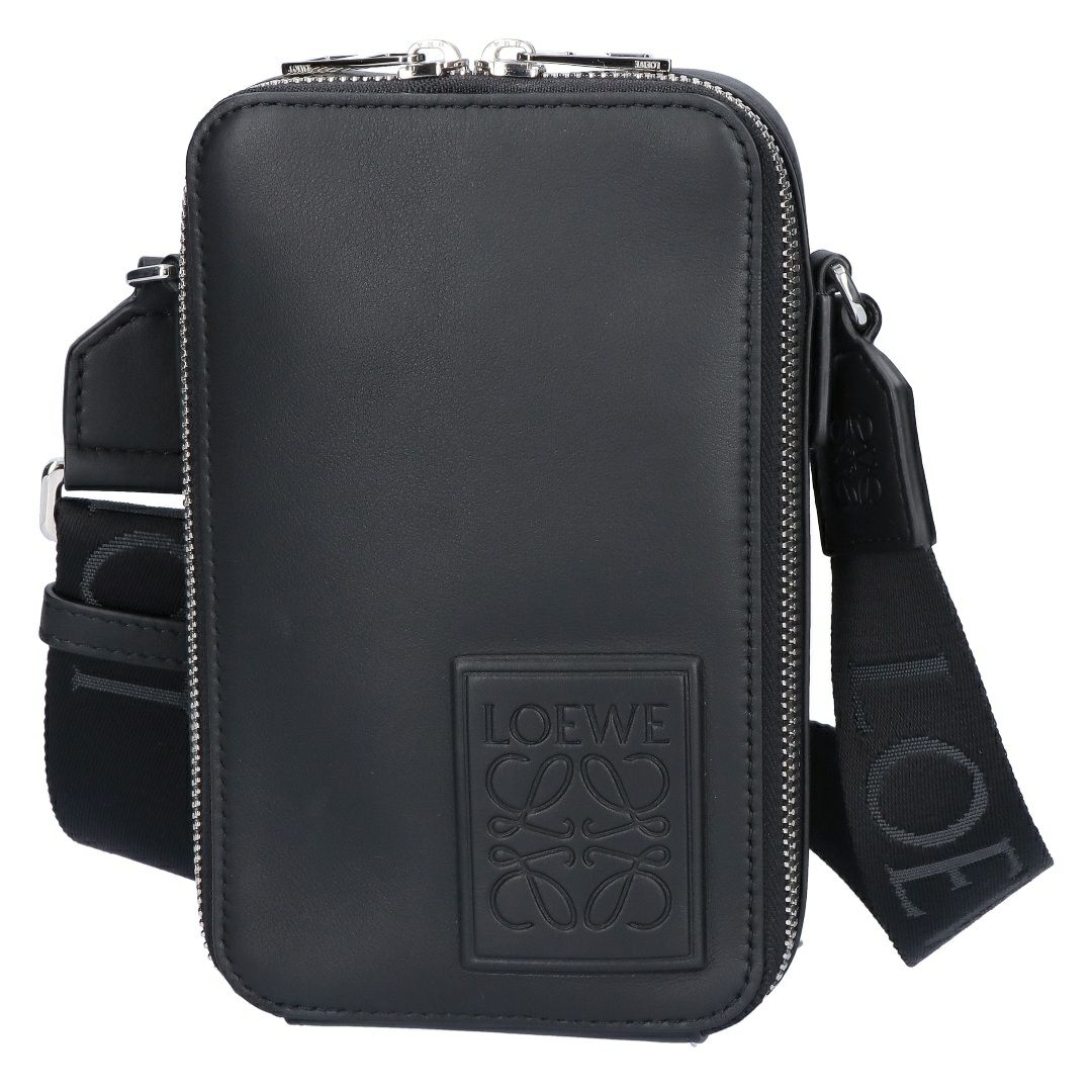 ロエベ LOEWE ショルダーバッグ クロスボディ バーティカル ポケット C565S59X03 1100 BLACK ブラック【お取り寄せ】