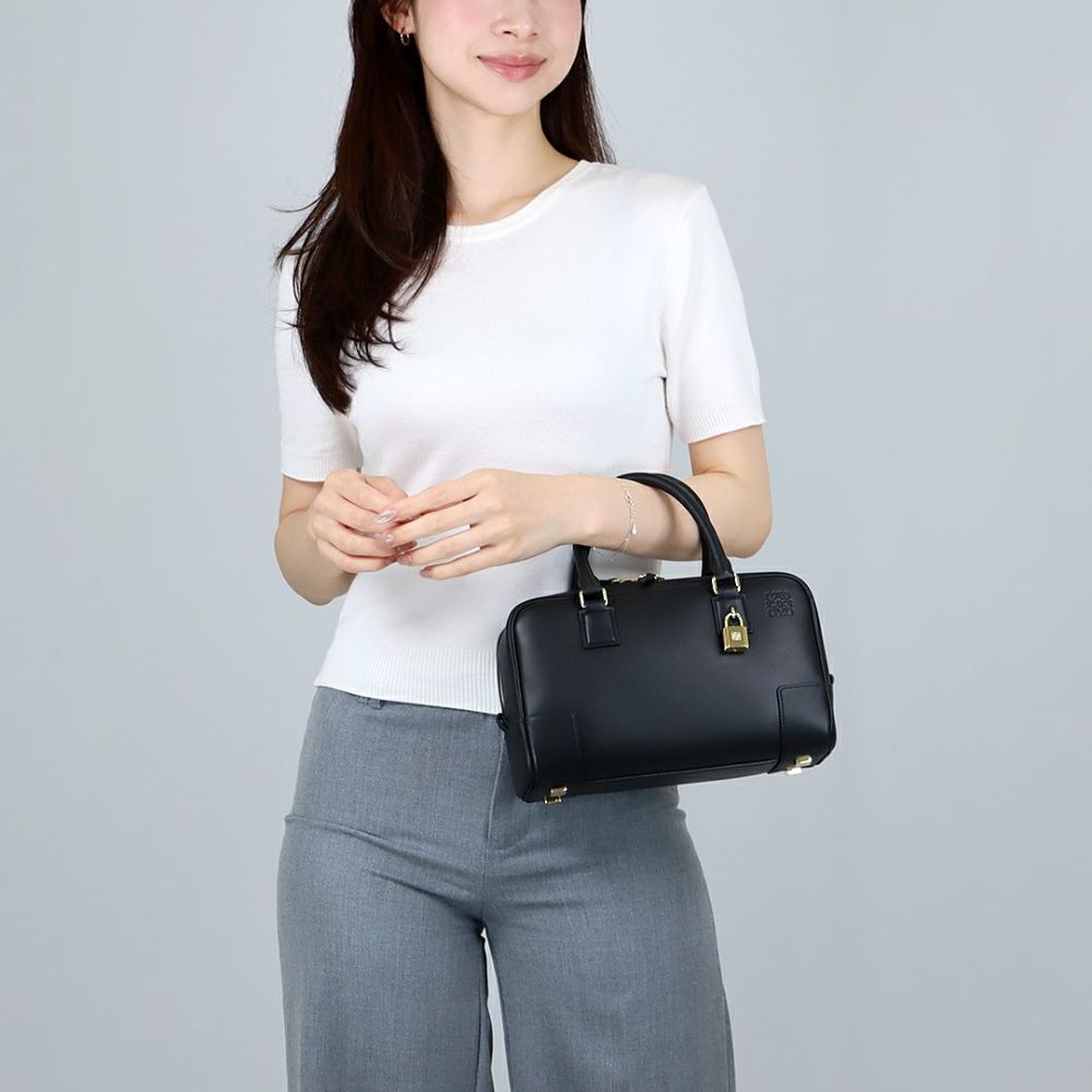 ロエベ LOEWE 2WAYバッグ アマソナ23 ナパカーフ A039N07X16 1100 BLACK ブラック【お取り寄せ】