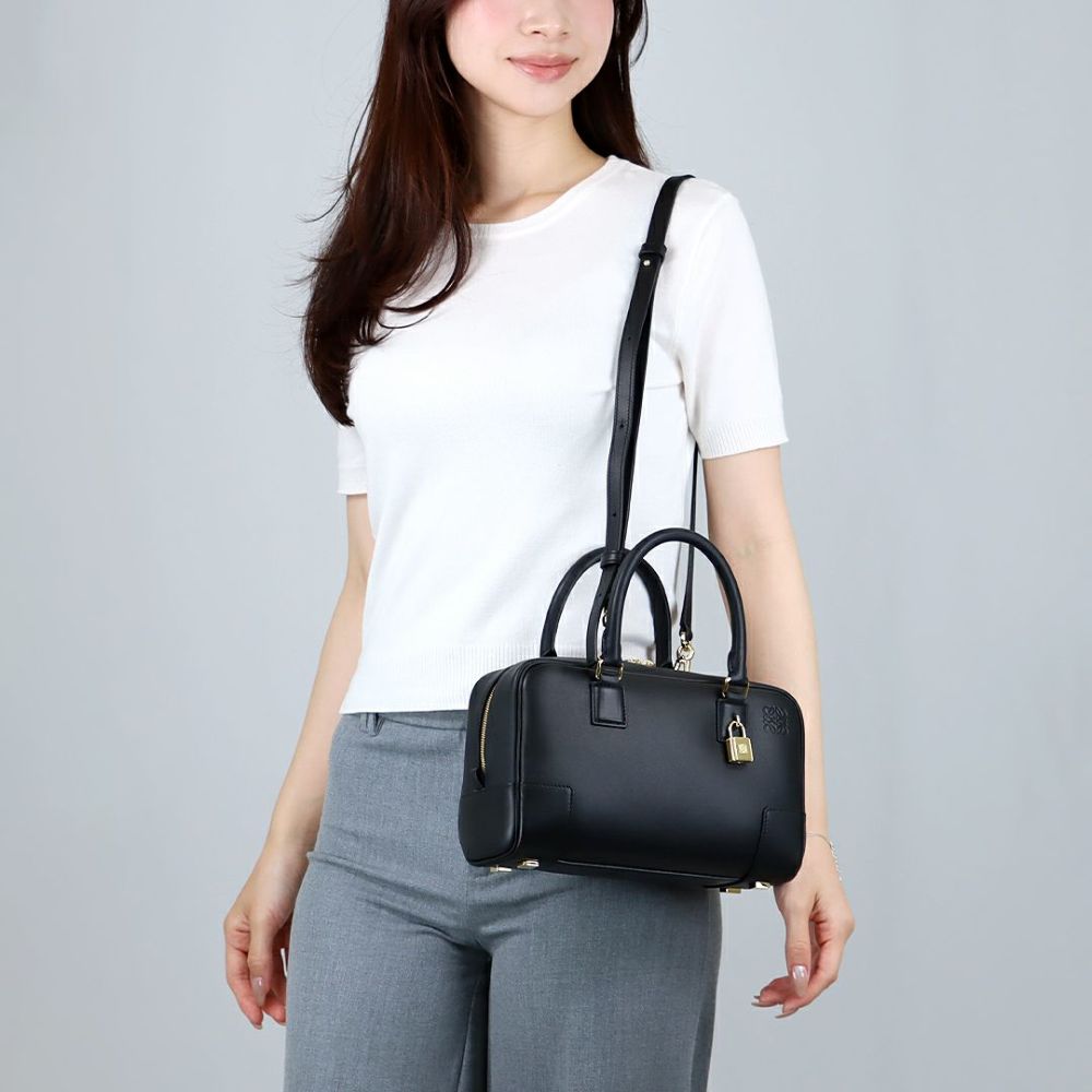 ロエベ LOEWE 2WAYバッグ アマソナ23 ナパカーフ A039N07X16 1100 BLACK ブラック【お取り寄せ】