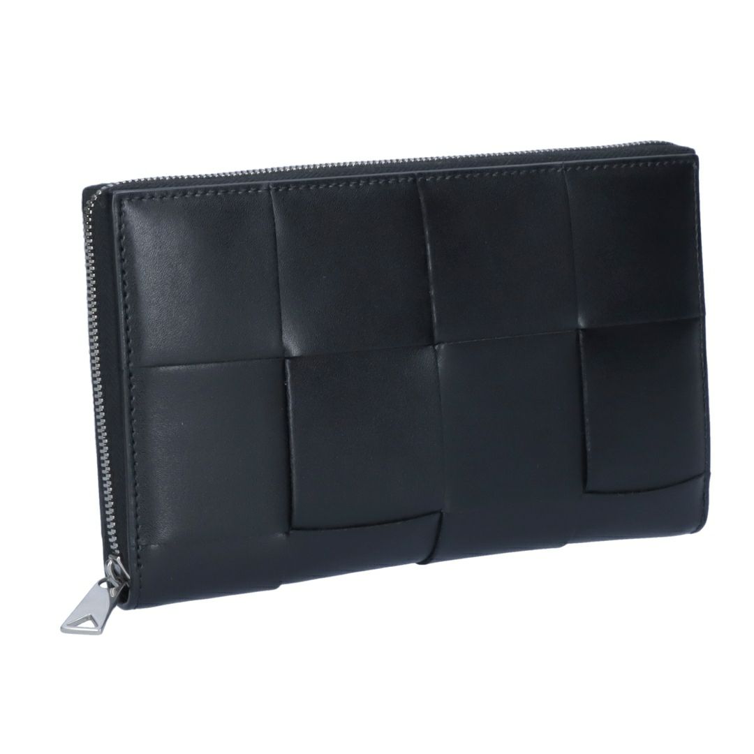 ボッテガヴェネタ BOTTEGA VENETA 長財布 ラウンド財布 イントレチャート カセット 649607 V47V1 8803 BLACK