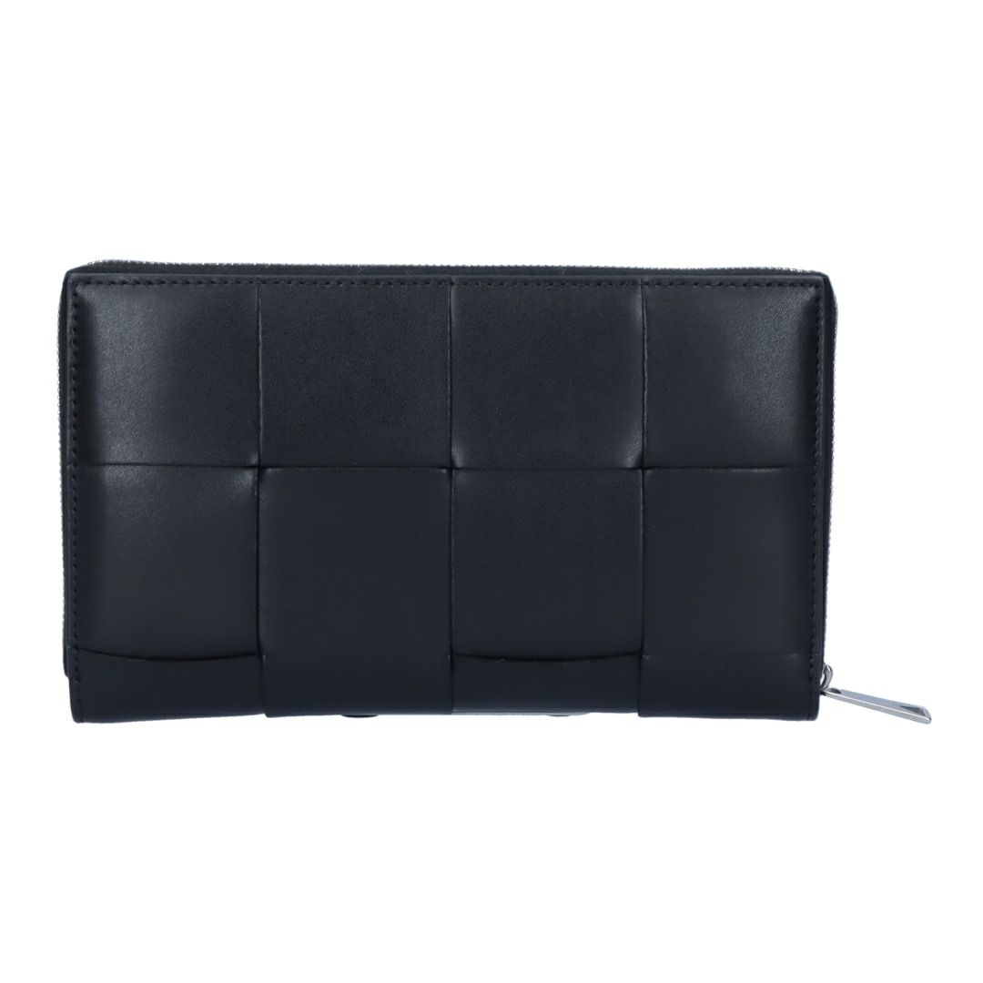 ボッテガヴェネタ BOTTEGA VENETA 長財布 ラウンド財布 イントレチャート カセット 649607 V47V1 8803 BLACK