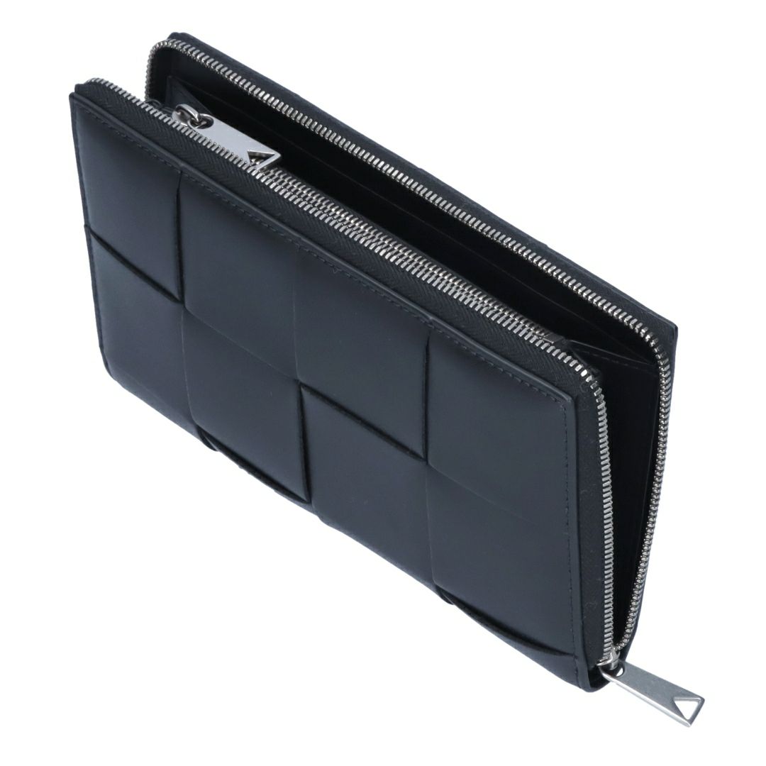 ボッテガヴェネタ BOTTEGA VENETA 長財布 ラウンド財布 イントレチャート カセット 649607 V47V1 8803 BLACK