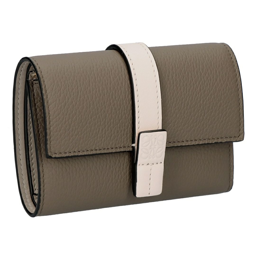 ロエベ LOEWE 折財布 3つ折り財布 C660S86X04 6397 TAUPE/TALC スモール ヴァーティカル ウォレット 【お取り寄せ】