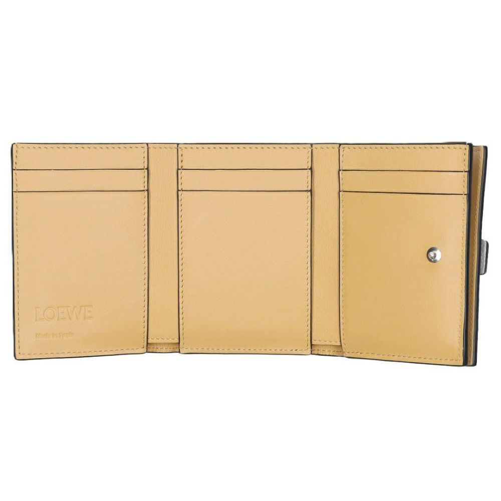 ロエベ LOEWE 折財布 3つ折り財布 C660TR2X03 5666 SHELL GREY/EUCALYPTUS トライフォールド ウォレット 【お取り寄せ】