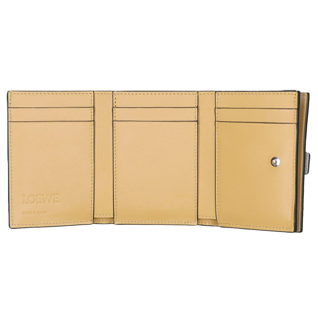 ロエベ LOEWE 折財布 3つ折り財布 C660TR2X03 5666 SHELL GREY/EUCALYPTUS トライフォールド ウォレット 【お取り寄せ】