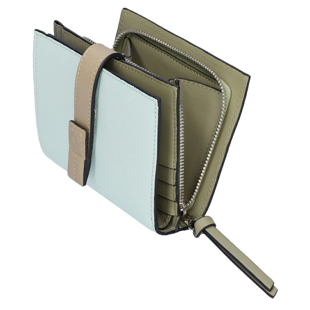 ロエベ LOEWE 折財布 二つ折り財布 C660Z41X02 6874 FROZEN/CLAY コンパクト ジップウォレット 【お取り寄せ】