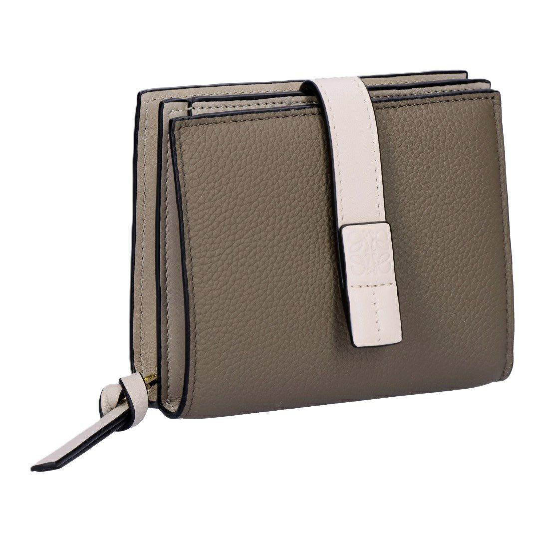 ロエベ LOEWE 折財布 二つ折り財布 C660Z41X02 6397 TAUPE/TALC コンパクト ジップウォレット 【お取り寄せ】