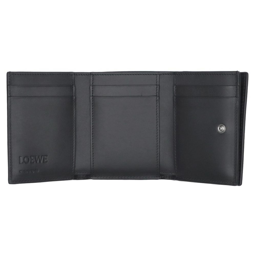 ロエベ LOEWE 折財布 三つ折り財布 トライフォールド ウォレット C660TR2X04 1100 BLACK 【お取り寄せ】