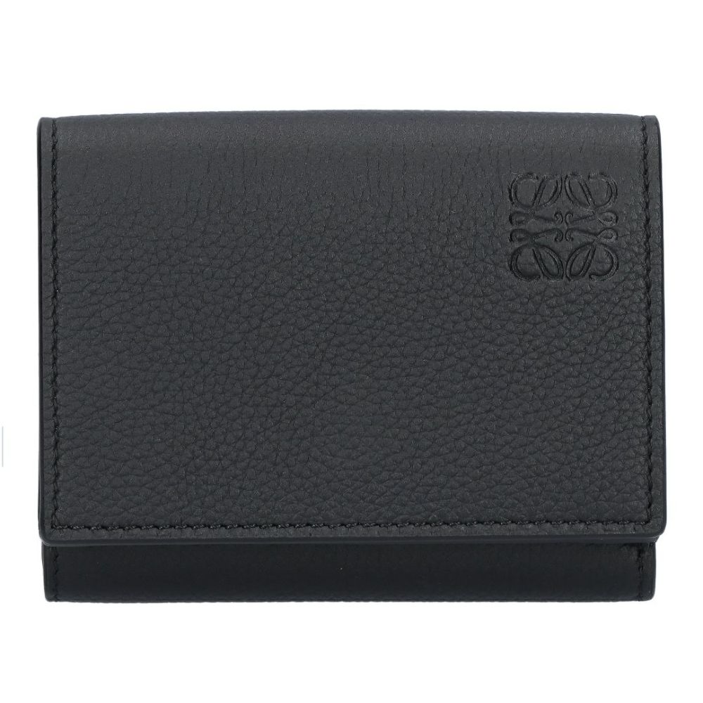 ロエベ LOEWE 折財布 三つ折り財布 トライフォールド ウォレット C660TR2X04 1100 BLACK 【お取り寄せ】