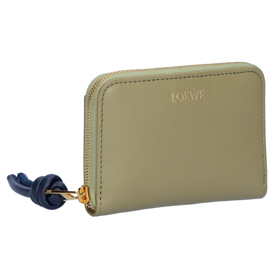 ロエベ LOEWE 小銭入れ コインケース コンパクトウォレット ジップ コインパース CEM1ZCPX02 5659 EUCALYPTUS/DEEP BAVY 【お取り寄せ】
