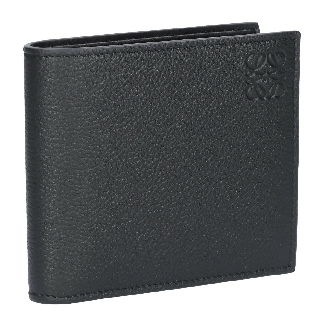 ロエベ LOEWE メンズ 折財布 二つ折財布 小銭入れ付き バイフォールド コインウォレット C660501X03 1100 BLACK