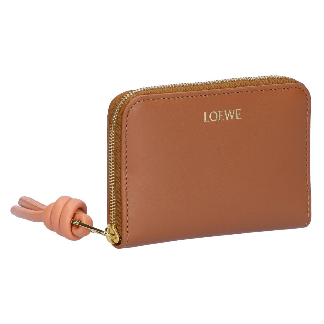 ロエベ LOEWE 小銭入れ コインケース コンパクトウォレット ジップ コインパース CEM1ZCPX02 6255 TAN/PAPAYA 【お取り寄せ】