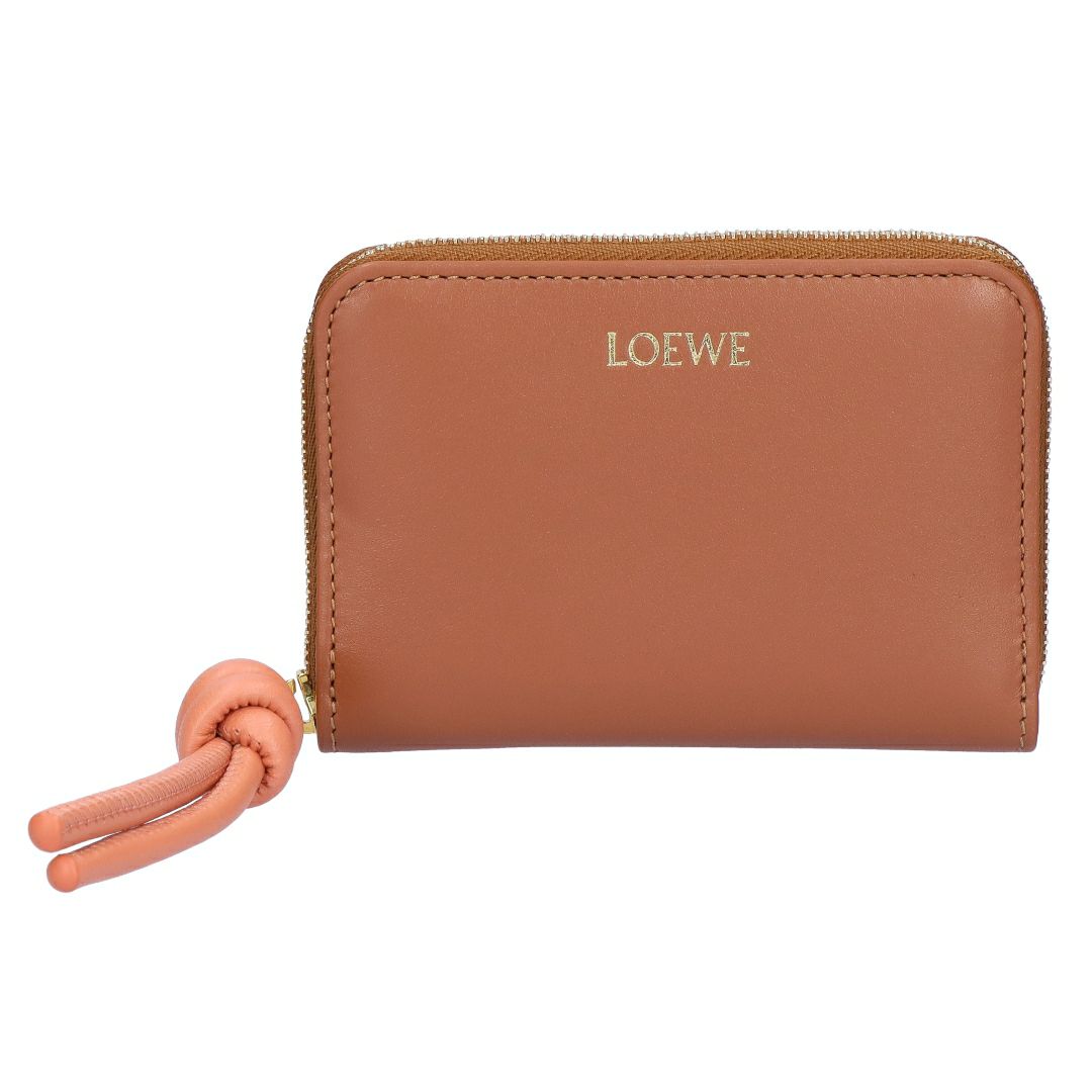 ロエベ LOEWE 小銭入れ コインケース コンパクトウォレット ジップ コインパース CEM1ZCPX02 6255 TAN/PAPAYA 【お取り寄せ】
