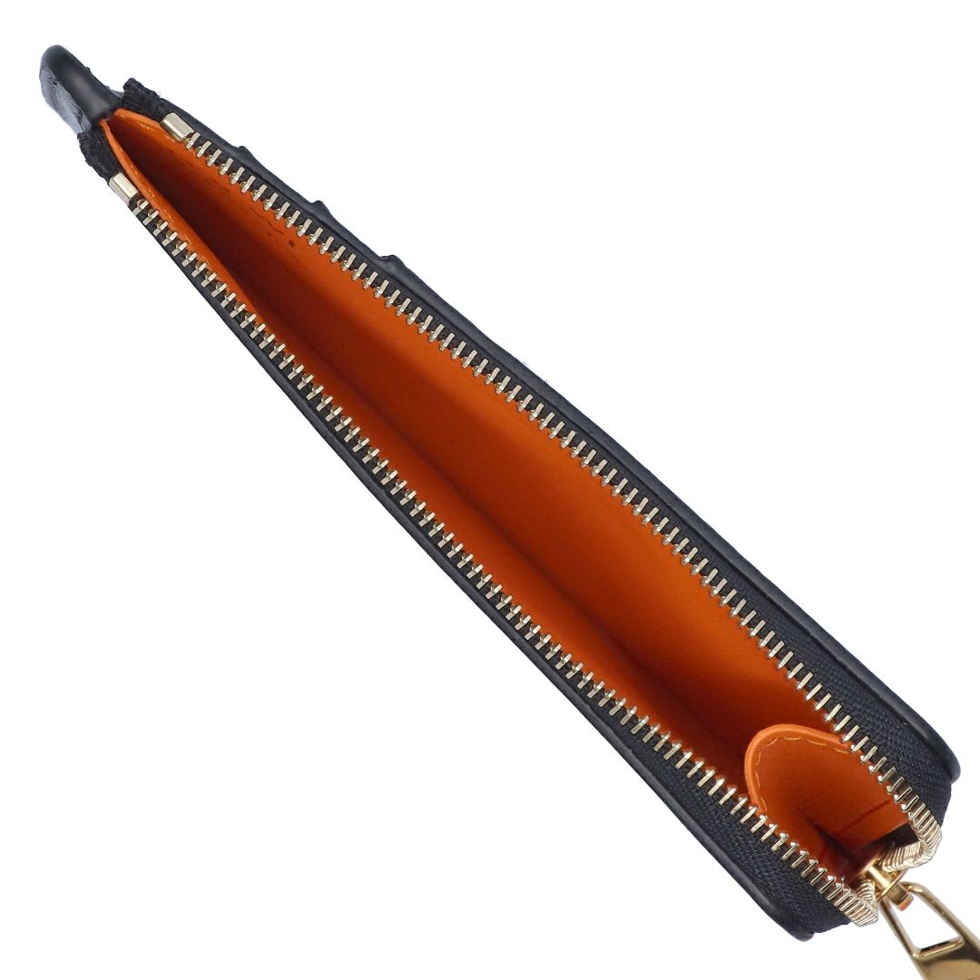 ロエベ LOEWE コインケース カードケース ノット コインカードホルダー CEM1Z40X02 6036 BLACK/BRIGHT ORANGE 【お取り寄せ】
