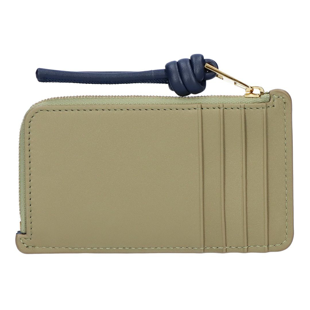 ロエベ LOEWE コインケース カードケース ノット コインカードホルダー CEM1Z40X02 5659 EUCALYPTUS/DEEP NAVY フラグメントケース 【お取り寄せ】