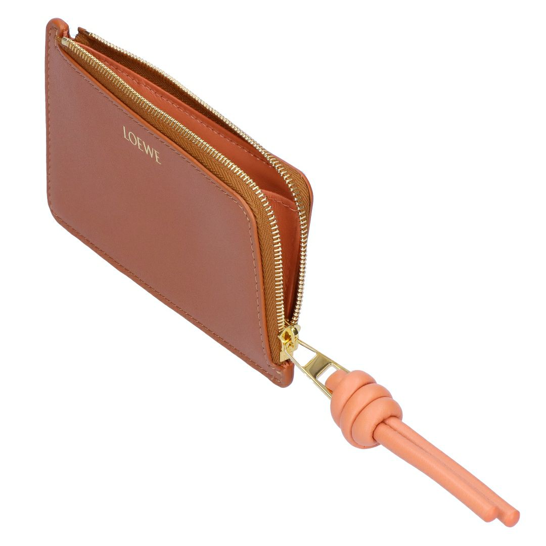 ロエベ LOEWE コインケース カードケース ノット コインカードホルダー CEM1Z40X02 6255 TAN/PAPAYE フラグメントケース 【お取り寄せ】
