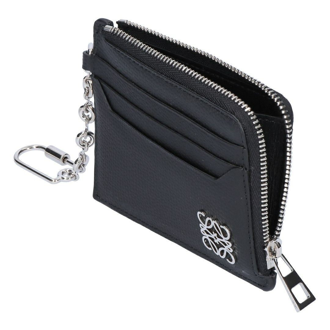 ロエベ LOEWE コインケース カードケース アナグラム スクエア コインカードホルダー C821SQLX03 1100 BLACK フラグメントケース 【お取り寄せ】