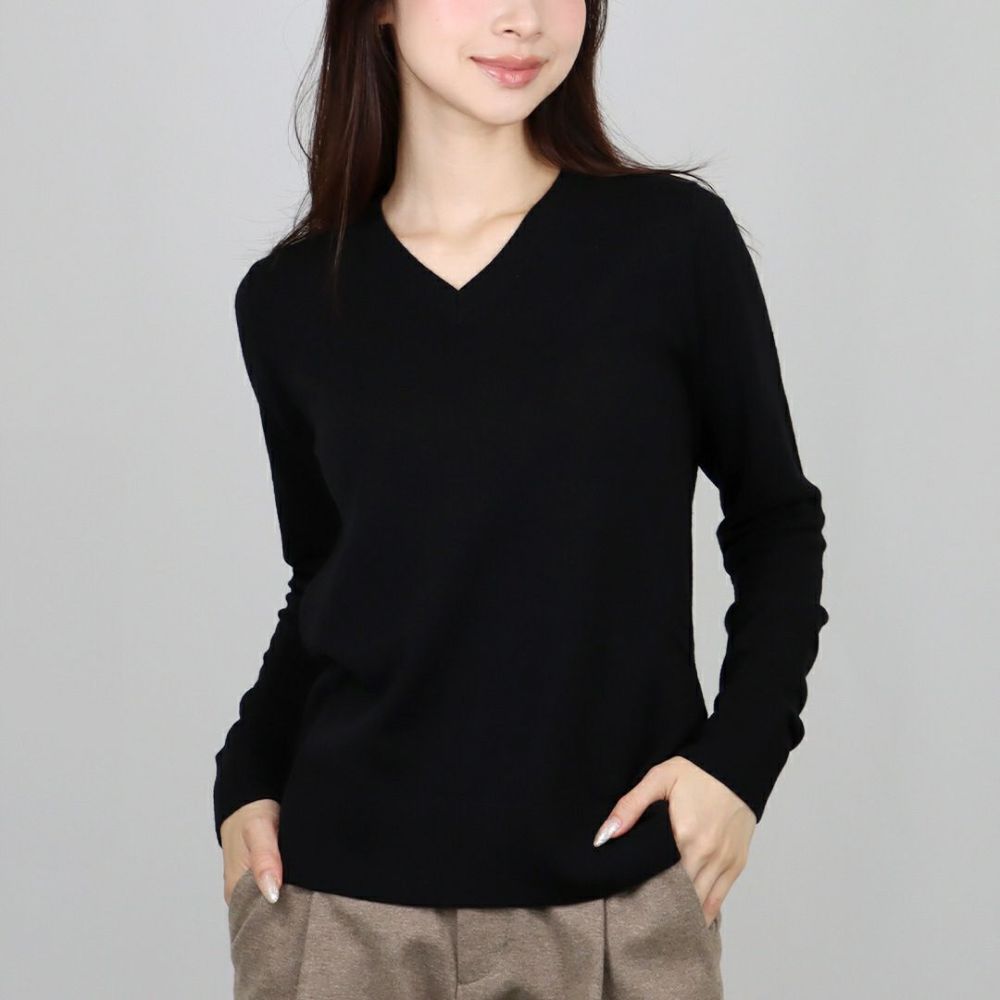 エス マックスマーラ S MAX MARA レディース ウールクルーネックニット IDONEO 2529366081 008 NERO