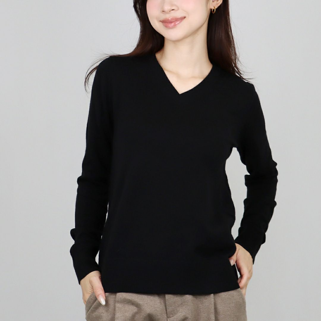 エス マックスマーラ S MAX MARA レディース ウールクルーネックニット IDONEO 2529366081 008 NERO