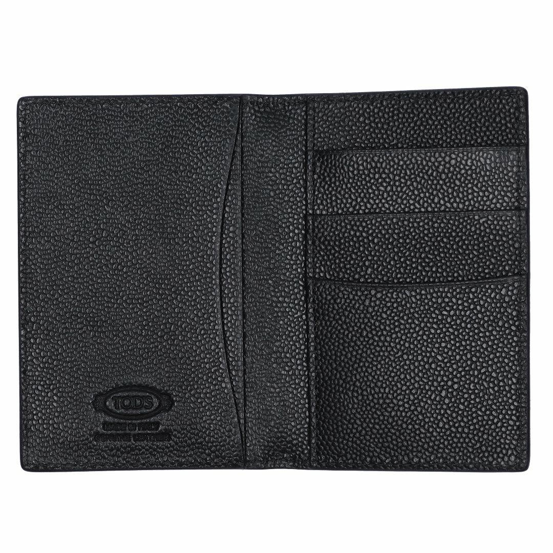 トッズ TODS カードケース 名刺入れ Tロゴ XAMTSYFA200 UGA B999 BLACK ブラック