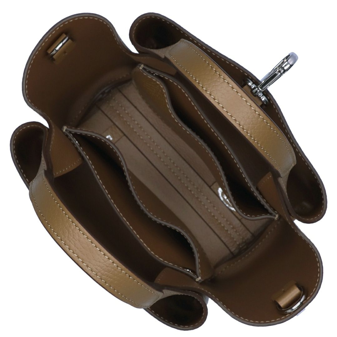 トッズ TODS 2WAYバッグレザー バッグ マイクロ Tタイムレス XBWAPAFL000 QRI 3L26 DARK BROWN