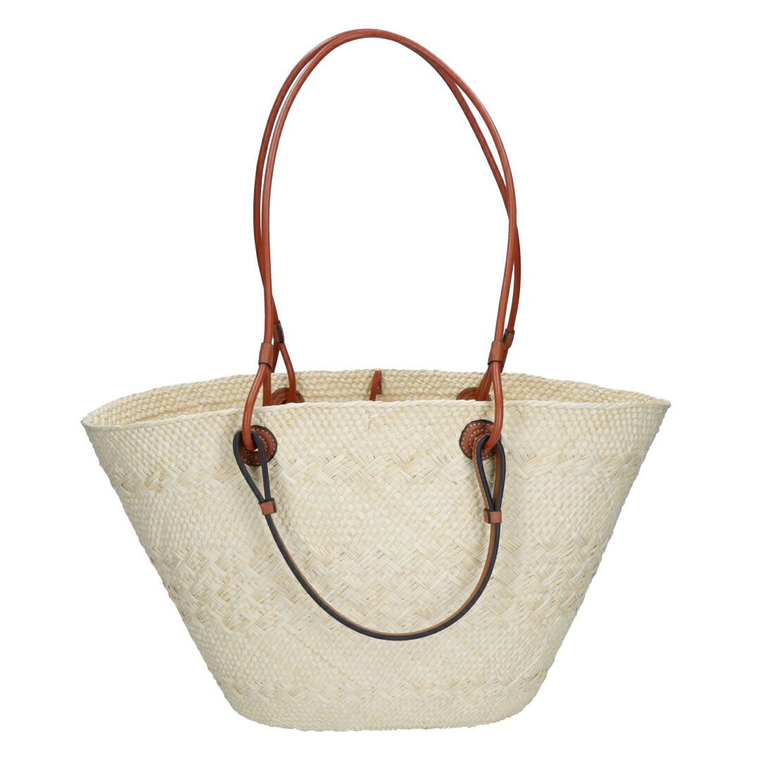ロエベ LOEWE かごバッグ バスケットバッグ アナグラム A223T43X02 ベージュ系(2435 NATURALE/TAN) 【ギフト不可】 【お取り寄せ】