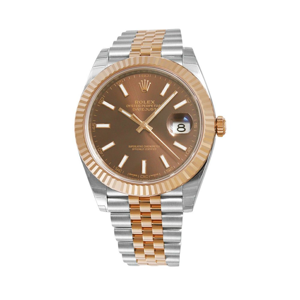 ROLEX ロレックス 腕時計 メンズウォッチ デイトジャスト41 チョコレート文字盤 126331