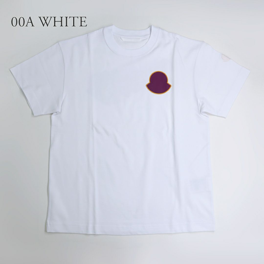 モンクレール MONCLER メンズ 半袖 Tシャツ 8C00057 89AUG クルーネック ワッペン