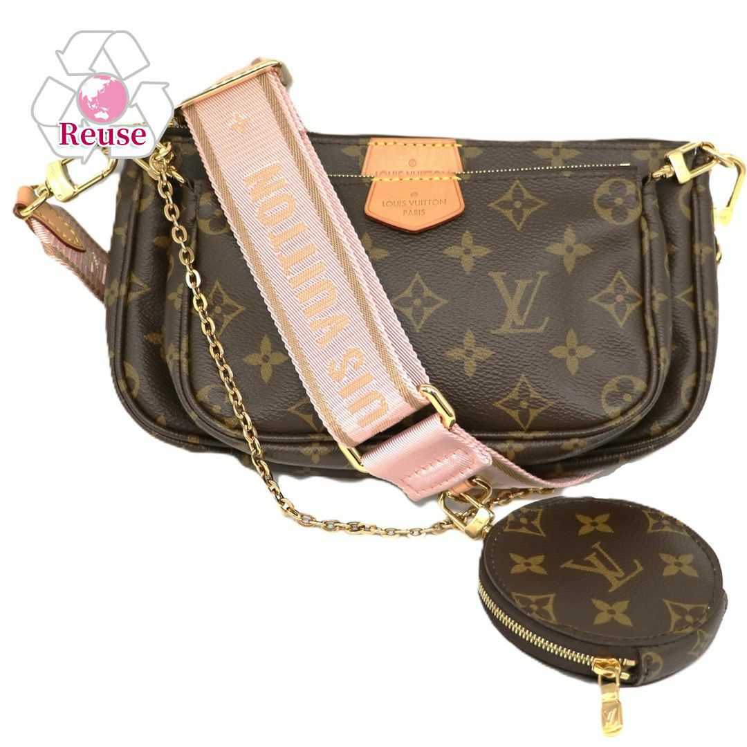 【リユース品】 ルイヴィトン LOUIS VUITTON バッグ 2WAYバッグ ミュルティ ポシェット アクセソワール M44840 ブラウン系/ピンク 【お取り寄せ】