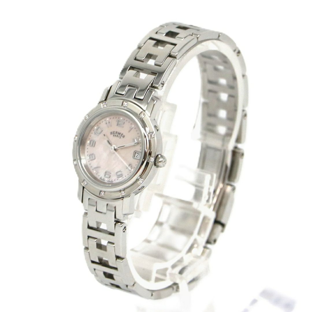 【リユース品】 エルメス HERMES 腕時計 レディースウォッチ クリッパー CL4.230 文字盤：ピンクシェル 【お取り寄せ】