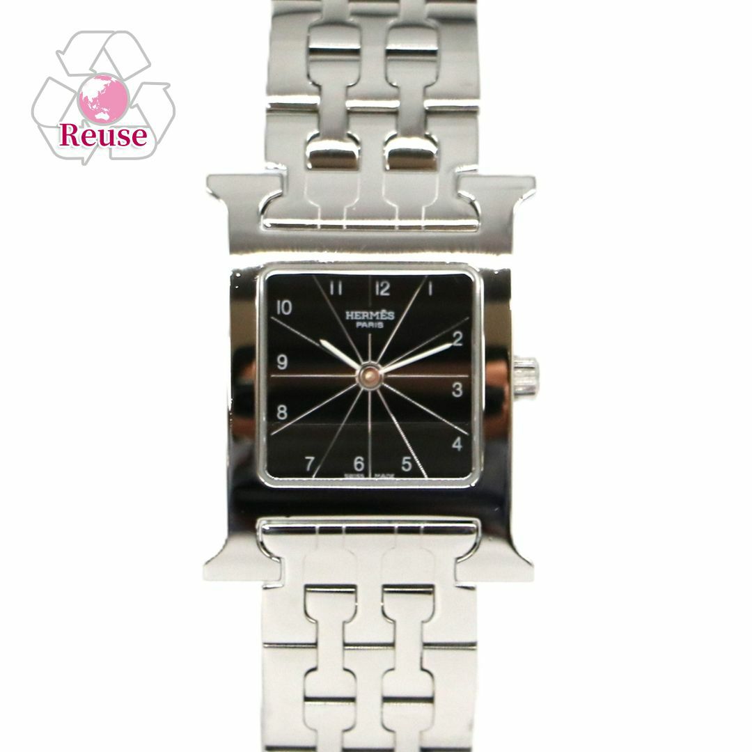【リユース品】 エルメス HERMES 腕時計 レディースウォッチ Hウォッチ HH1.210 文字盤：ブラック 【お取り寄せ】