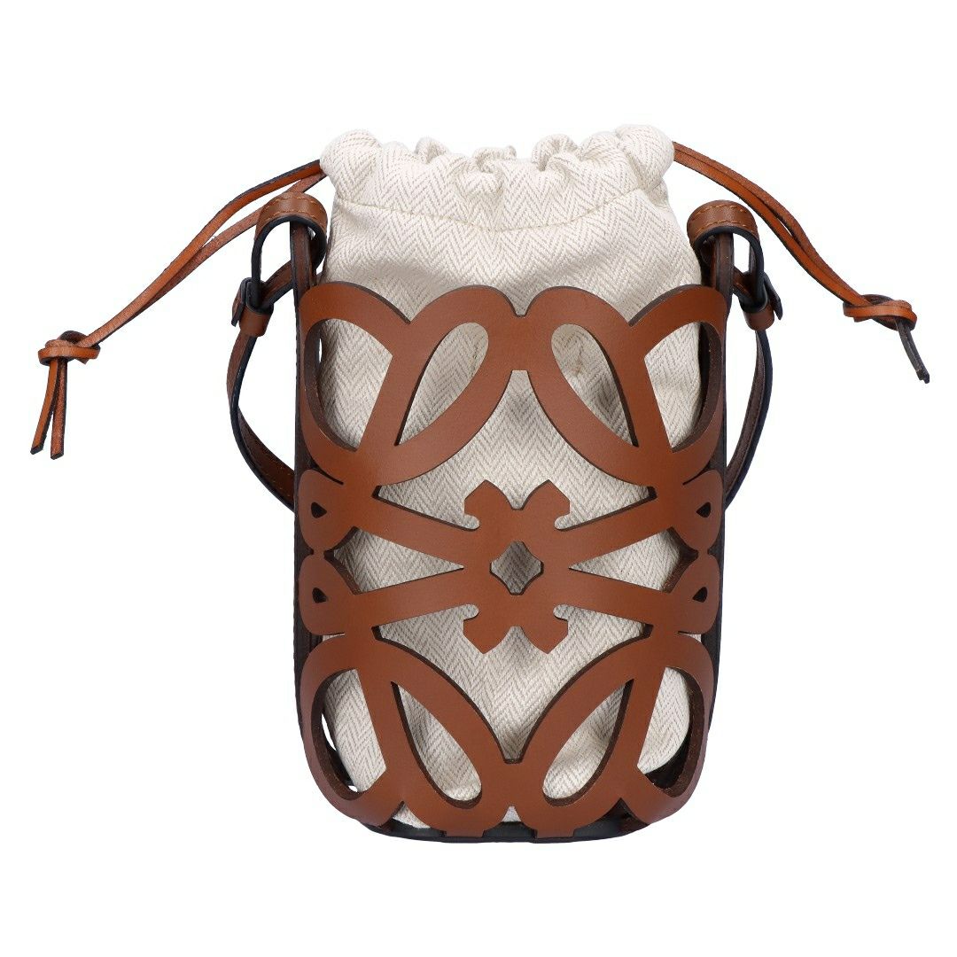 ロエベ LOEWE ショルダーバッグ ANAGRAM CUT OUT POCKET アナグラム カット アウト ポケット C922Y62X07 3892 TAN/ECRU 【お取り寄せ】