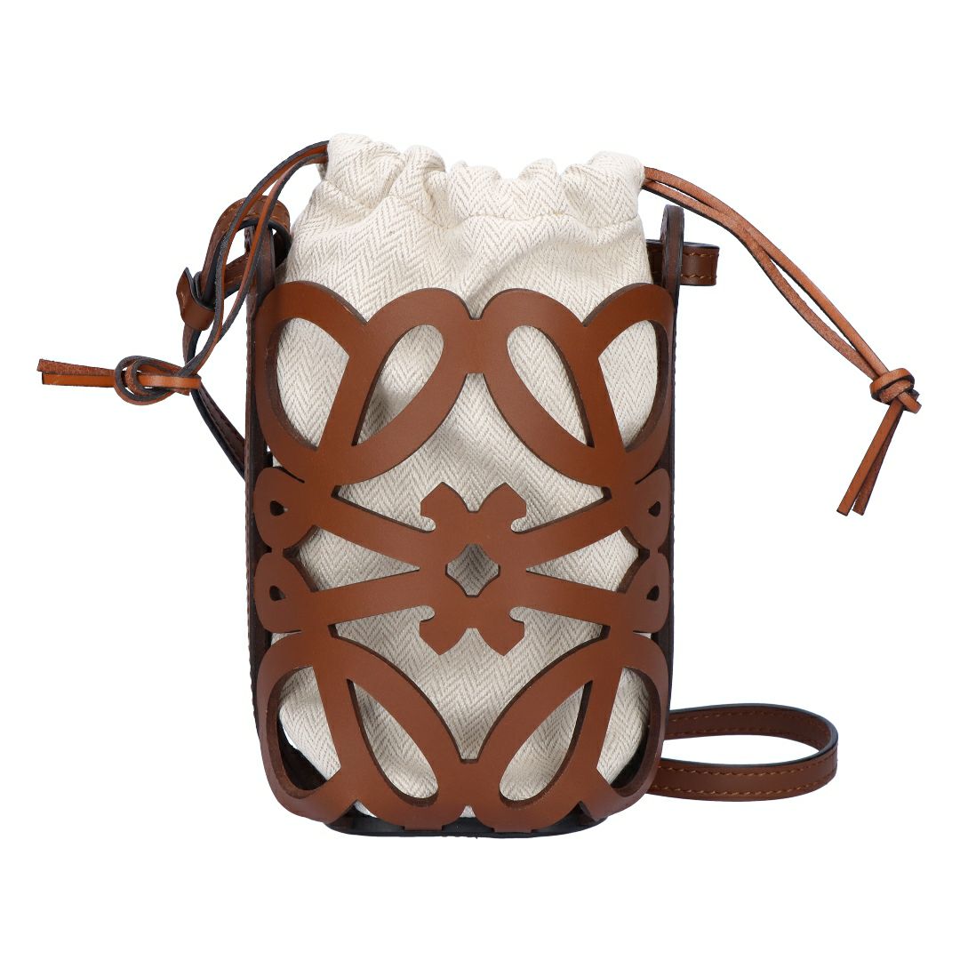 ロエベ LOEWE ショルダーバッグ ANAGRAM CUT OUT POCKET アナグラム カット アウト ポケット C922Y62X07 3892 TAN/ECRU 【お取り寄せ】