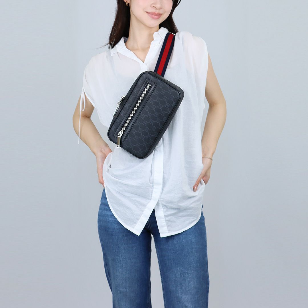 グッチ GUCCI ショルダーバッグ ボディバッグ GGブラックスモールベルトバッグ 792094 FADJM 1043 【お取り寄せ】