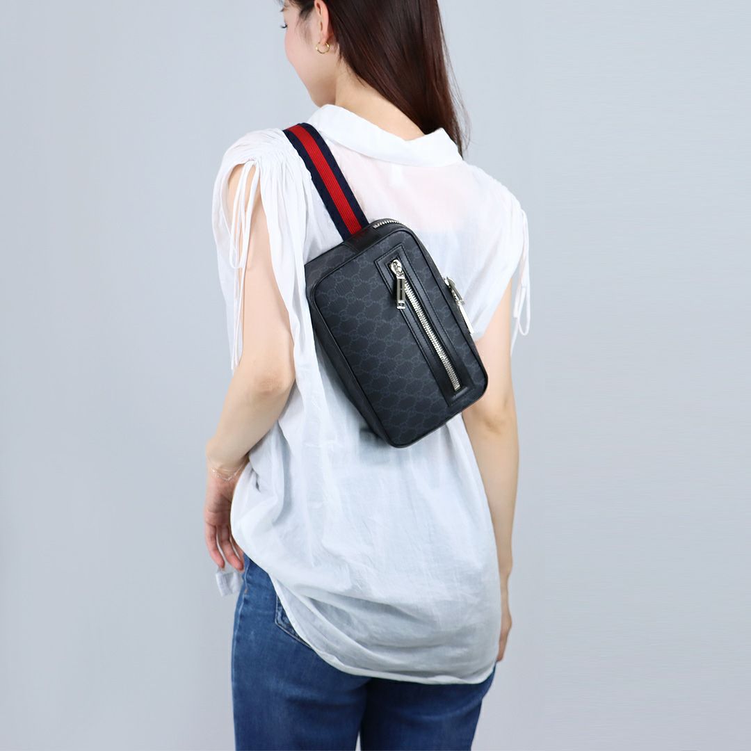 グッチ GUCCI ショルダーバッグ ボディバッグ GGブラックスモールベルトバッグ 792094 FADJM 1043 【お取り寄せ】