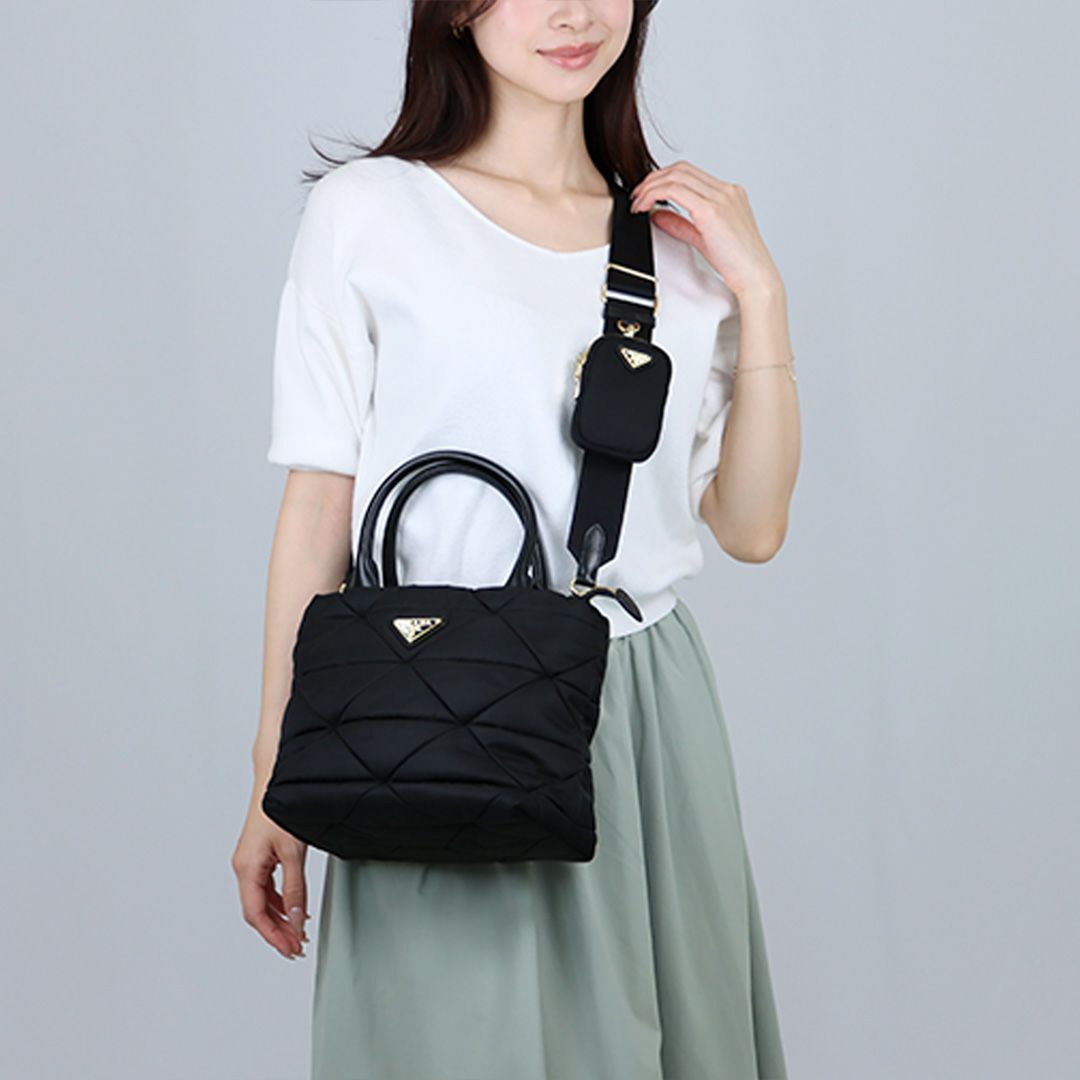 プラダ PRADA 2WAYバッグ Re-Nylon 1BG373 RDJN B9M F0632 NERO1 【お取り寄せ】
