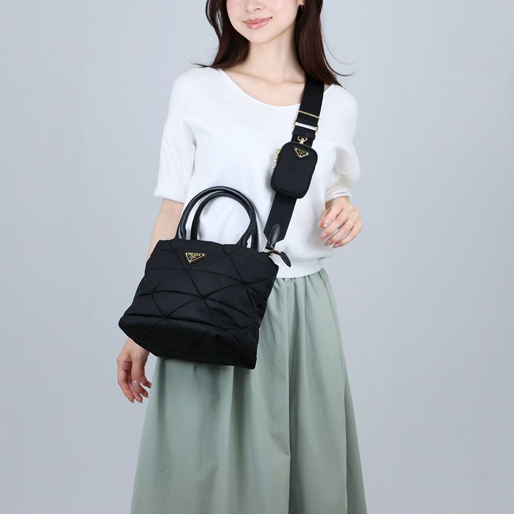 プラダ PRADA 2WAYバッグ Re-Nylon 1BG373 RDJN B9M F0632 NERO1 【お取り寄せ】