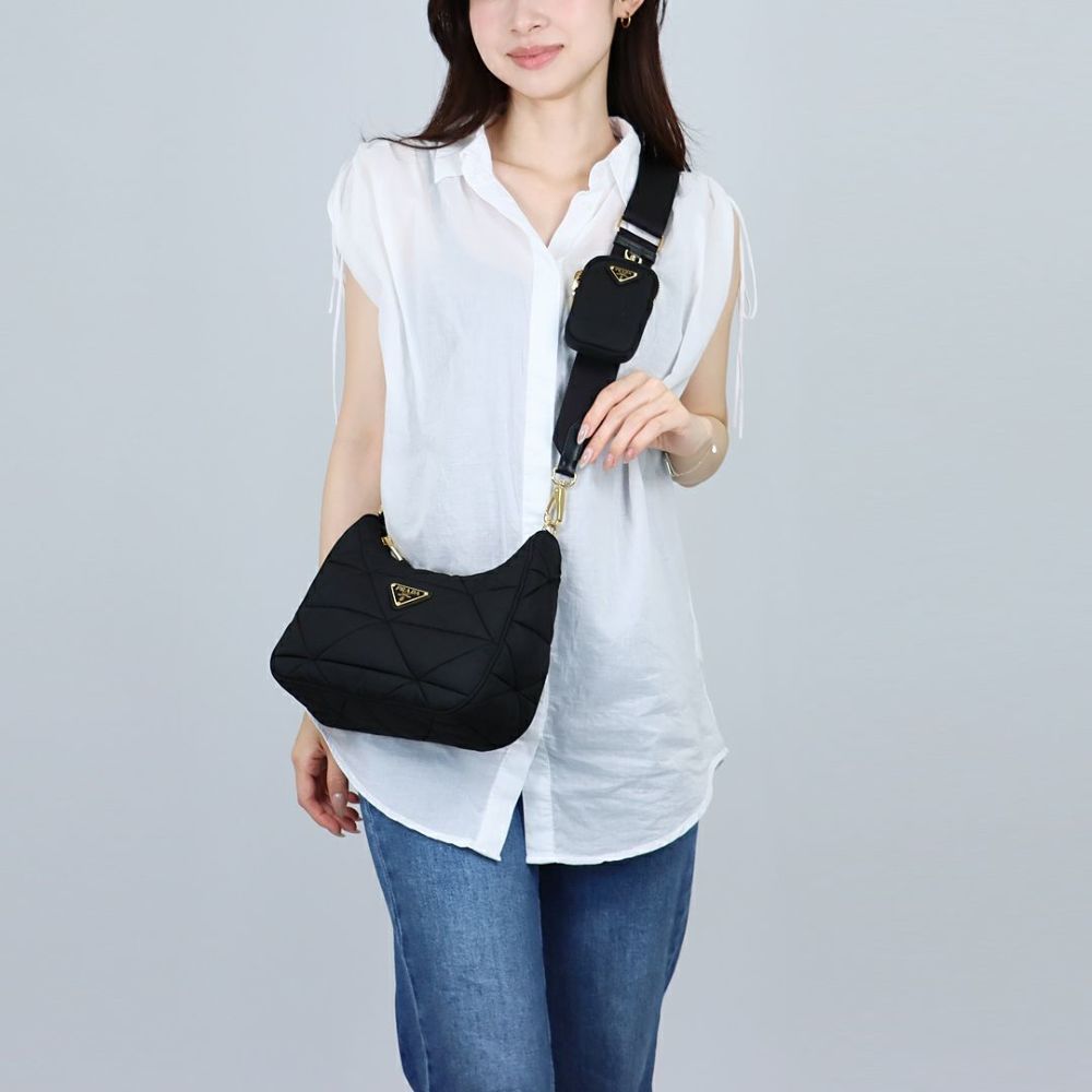 プラダ PRADA ショルダーバッグ Re-Nylon 1BC151 RDJN D9M F0632 NERO1 【お取り寄せ】