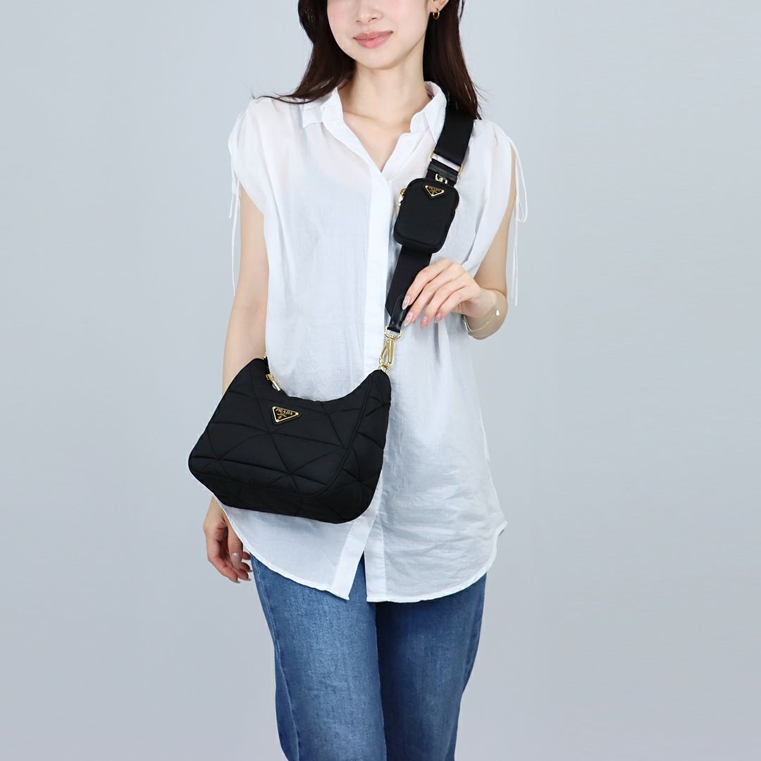 プラダ PRADA ショルダーバッグ Re-Nylon 1BC151 RDJN D9M F0632 NERO1 【お取り寄せ】