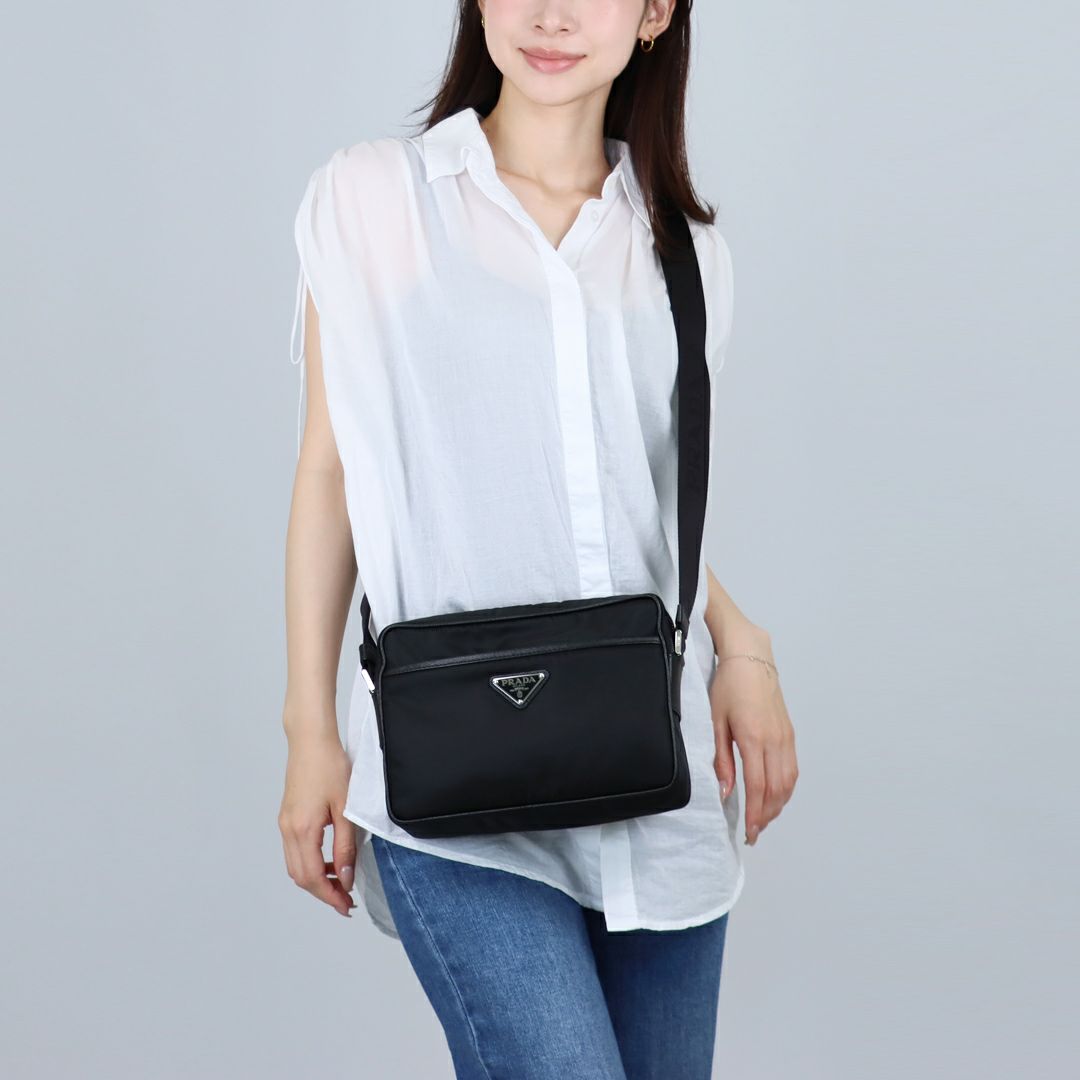 プラダ ショルダーバッグ 【TESSUTO+SAFFIAN】 2VH048 2DMH XOO ブラック(F0002 NERO) PRADA