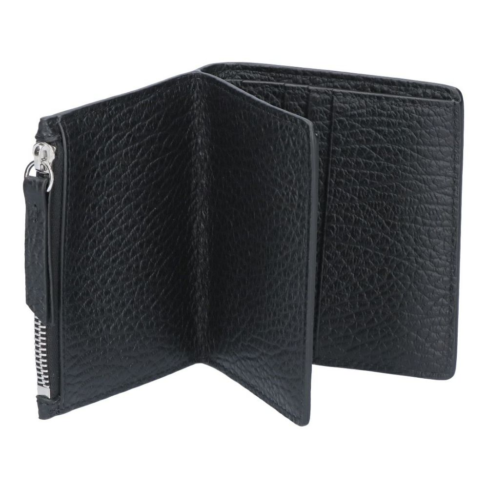 メゾンマルジェラ MAISON MARGIELA 折財布 二つ折財布 SA1UI0023 P4455 T8013 BLACK 4ステッチ フリップフラップ ウォレット
