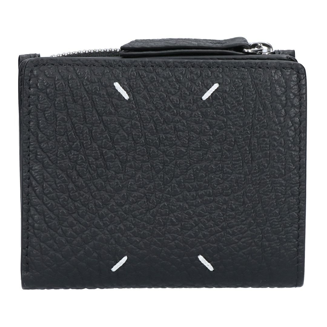 メゾンマルジェラ MAISON MARGIELA 折財布 二つ折財布 SA1UI0023 P4455 T8013 BLACK 4ステッチ フリップフラップ ウォレット